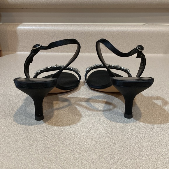 Vera Wang jeweled sling back strappy dressy heels, size 35.5 (5.5) NIB - Picture 4 of 7